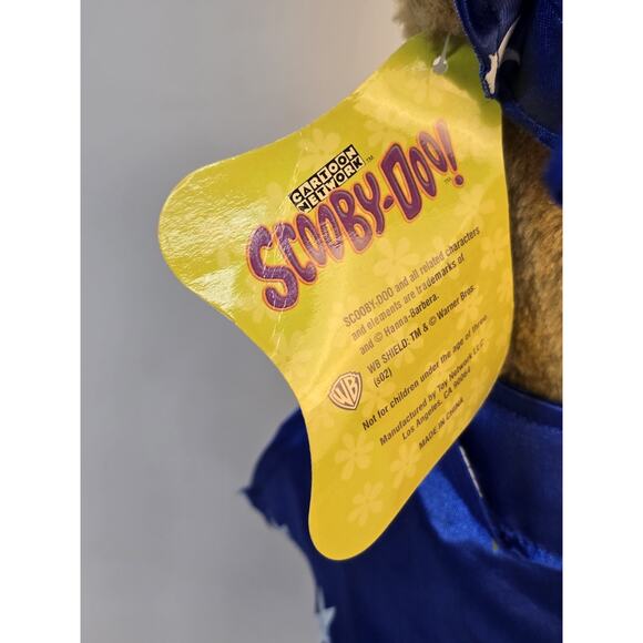 Scooby Doo 16" Vintage Plush 2002 Wizard Hat And Cape Robe Stars Blue - Picture 5 of 8